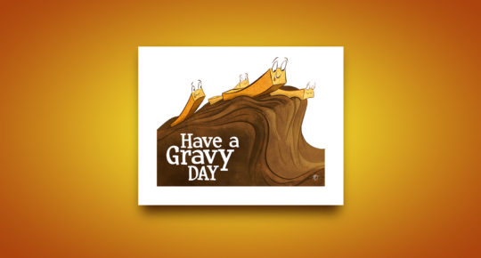 Have a gravy day – Greeting card design available on Etsy
