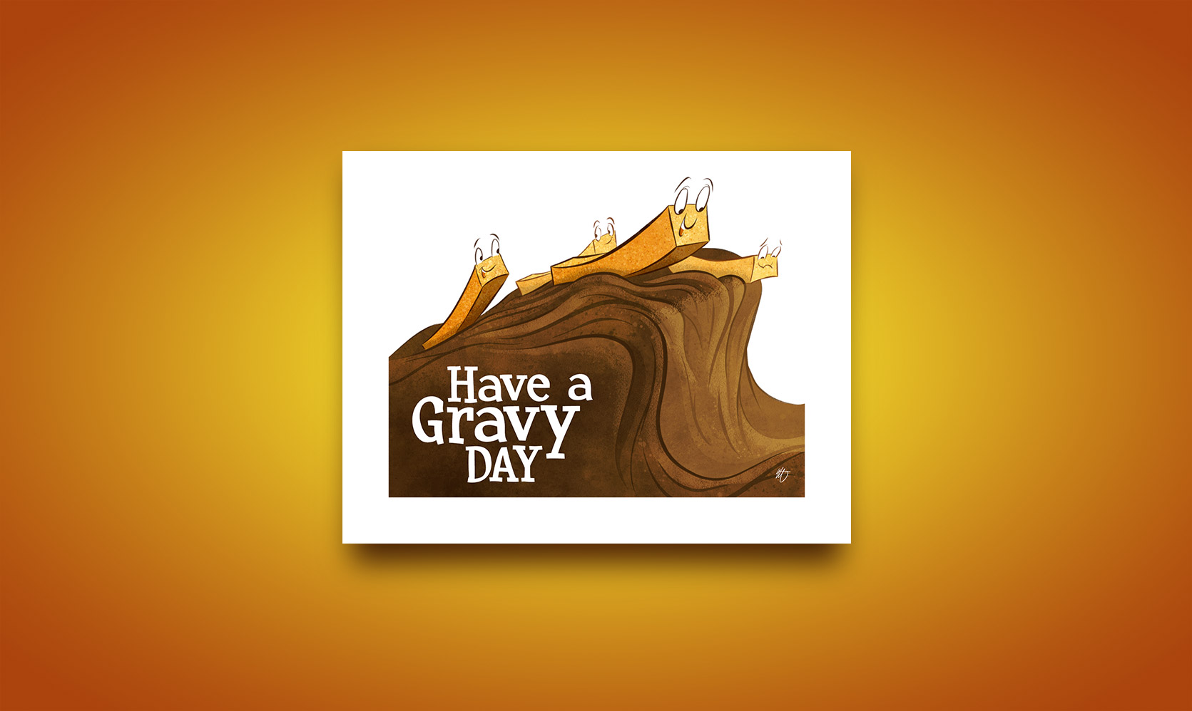 Have a gravy day – Greeting card design available on Etsy