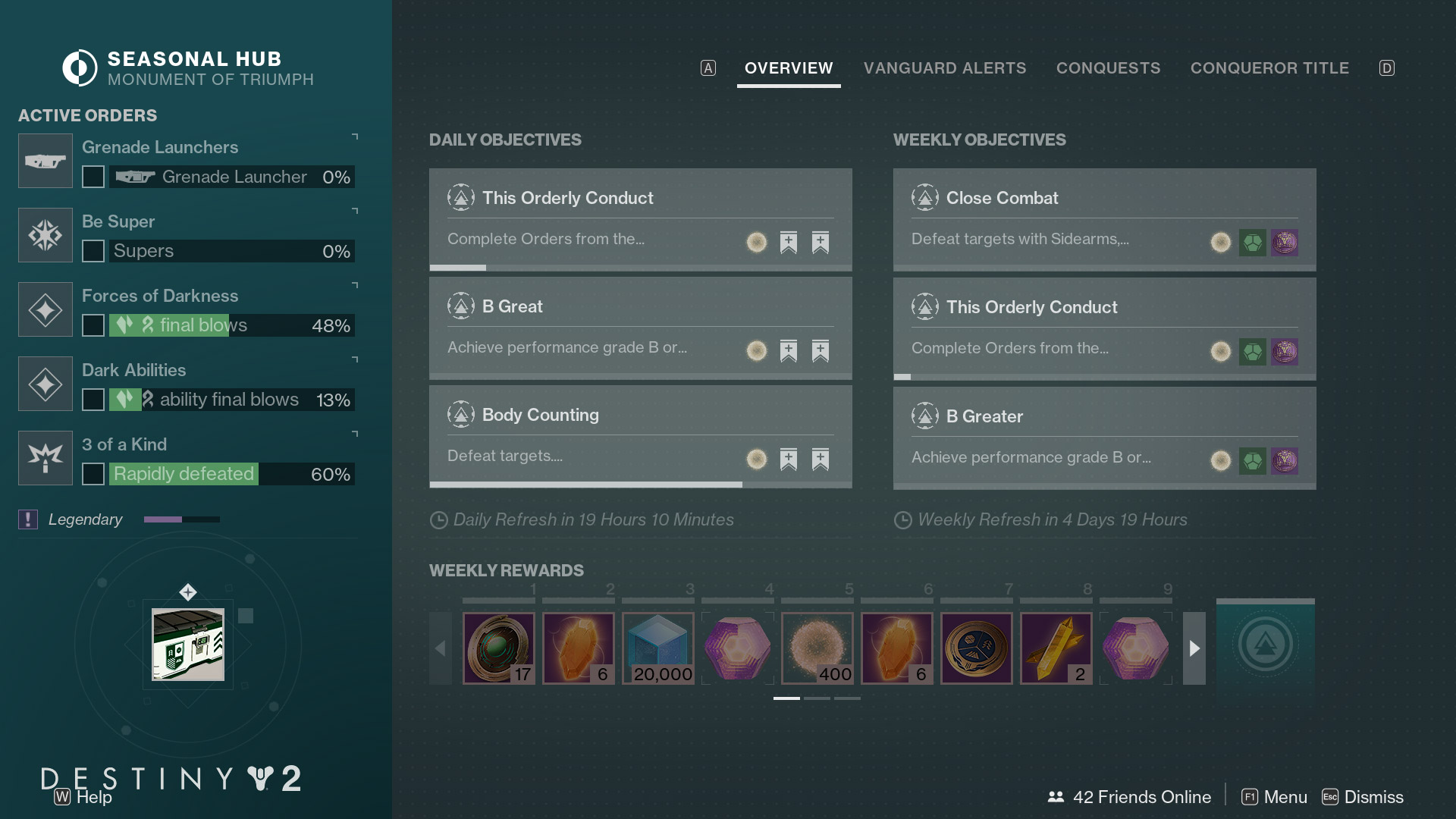 Destiny 2 - Feature: Seasonal Hub & Orders