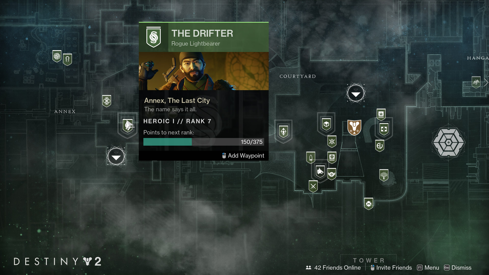 Destiny 2 - Tooltip: Vendor Rank